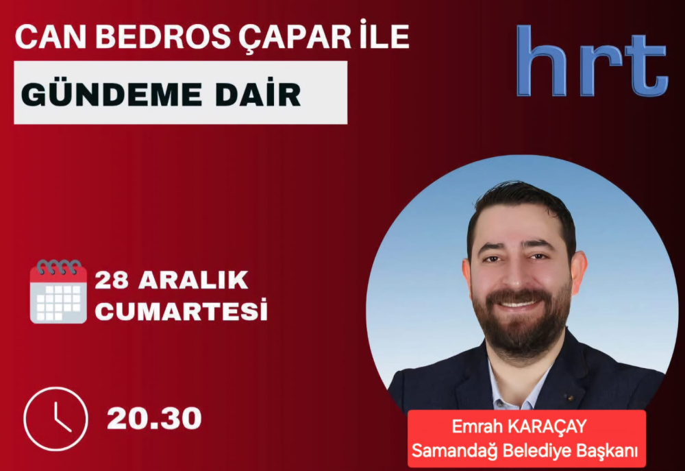 BAŞKAN EMRAH KARAÇAY, HRT’ NİN KONUĞU OLACAK.